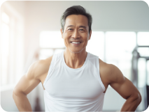 58歲 黃先生，隨時保持最佳狀態