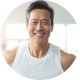 58歲 黃先生，隨時保持最佳狀態
