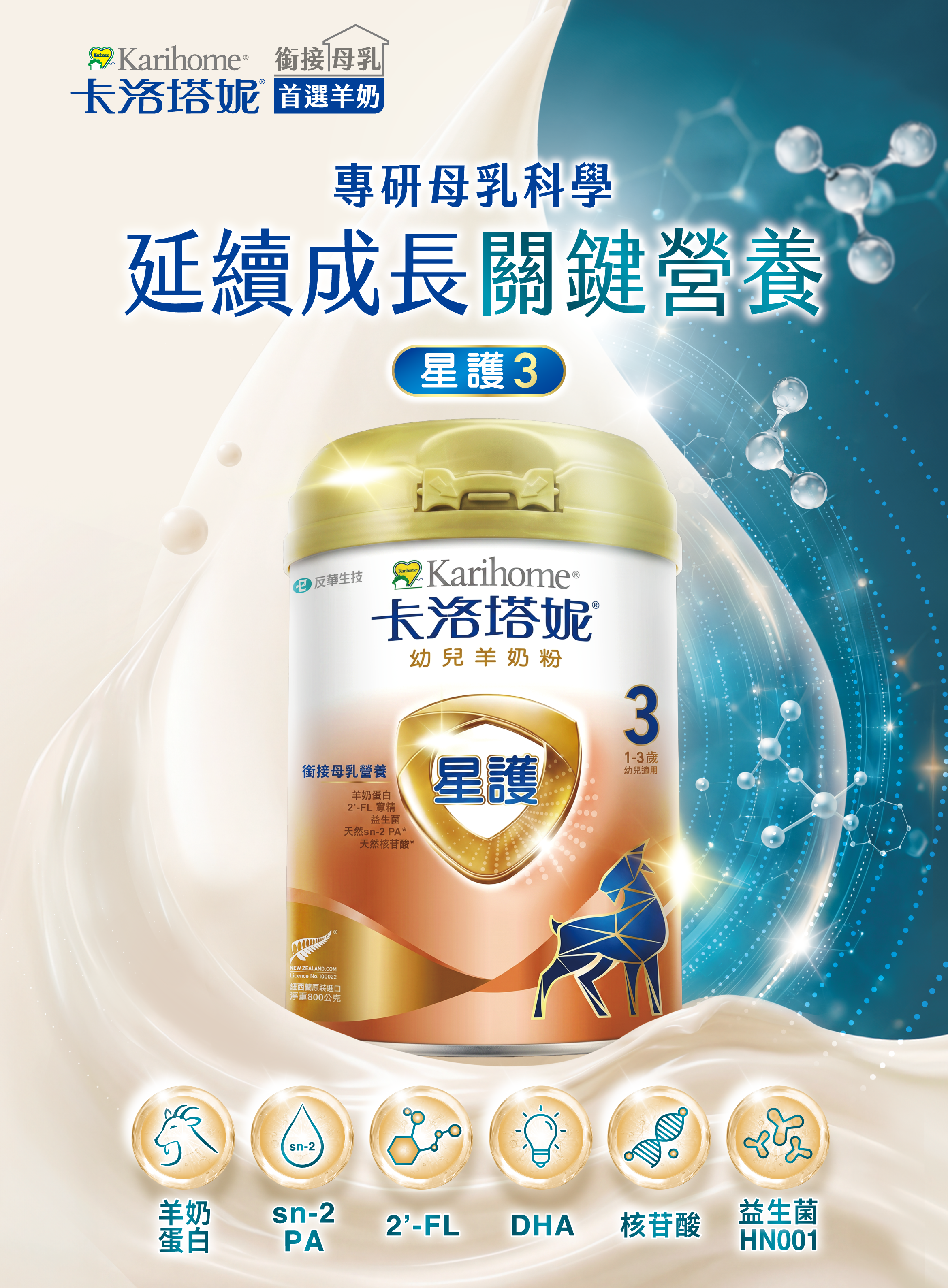 專研母乳科學 延續成長 關鍵營養