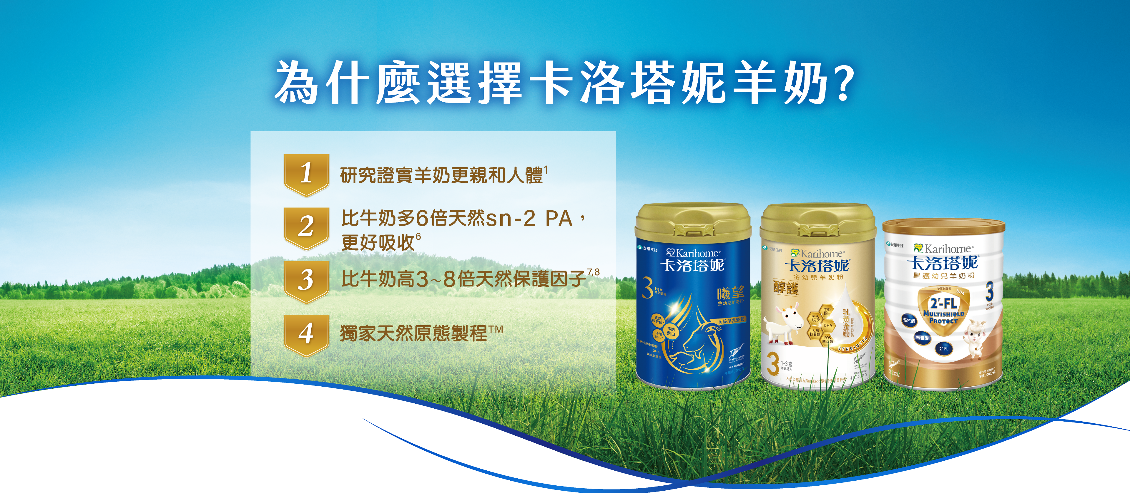 為什麼選擇卡洛塔妮羊奶?